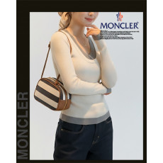 몽클레어 여성 3500 U&V 넥 골지 니트