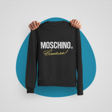 모스키노 배색 골드 맨투맨