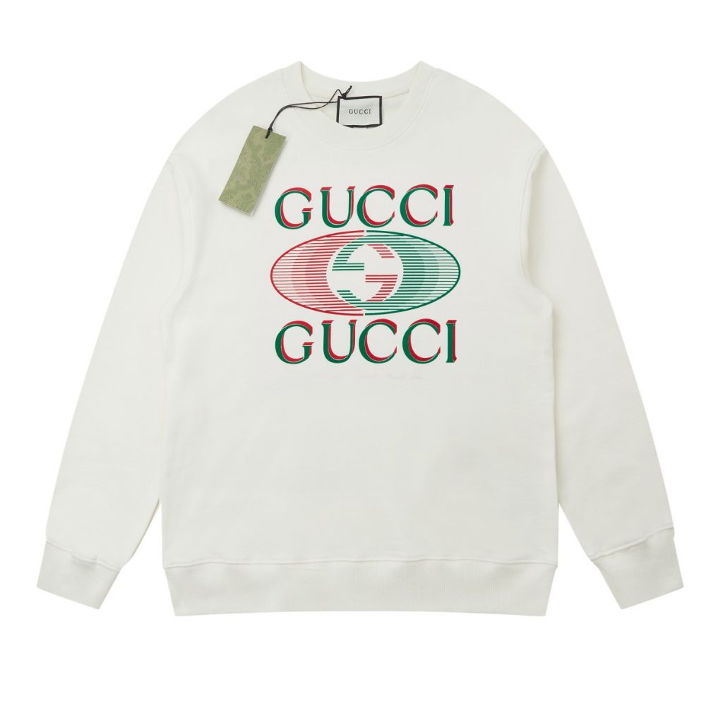 구찌 레터 플로킹 풀오버 맨투맨