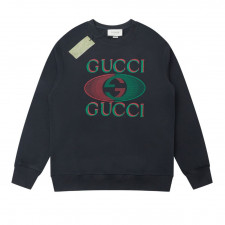 구찌 레터 플로킹 풀오버 맨투맨