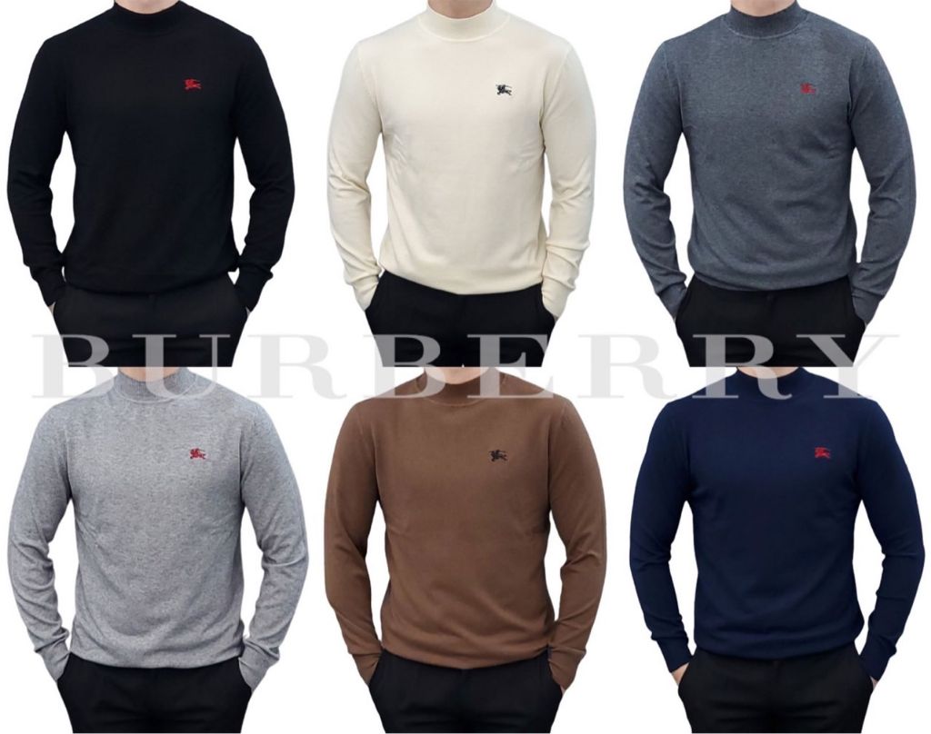 버버리 프로섬 기사 자수 캐시미어 하트 터틀넥 니트