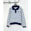 셀린느 여성 스트라이프 트리옹프 카라 니트