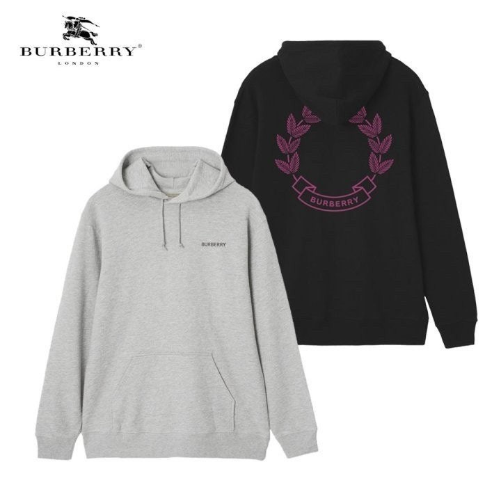 발렌시아가 월계관 로고 후드티