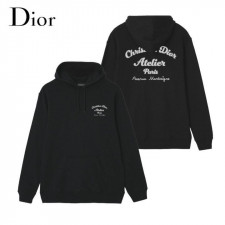 디올 아뜰리에 로고 후드티