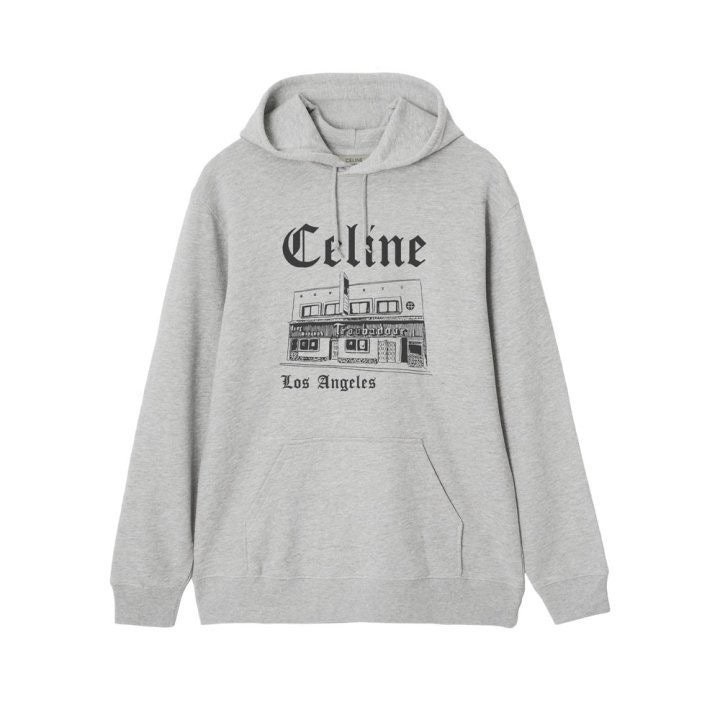 셀린느 LA 카페 후드티