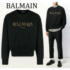 발망 메탈릭 파리 로고 프린트 코튼 맨투맨