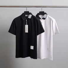 톰브라운 넥완장 반팔 카라티