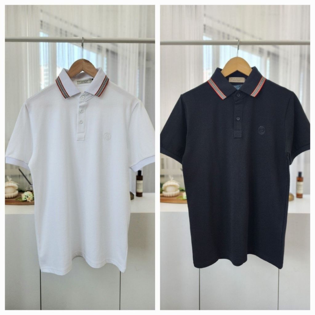 버버리 스트라이프 PK 반팔 카라티