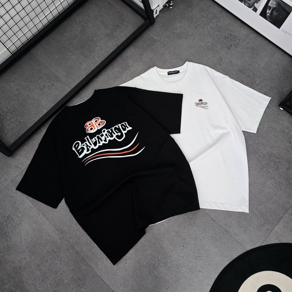 발렌시아가 페인팅 반팔티