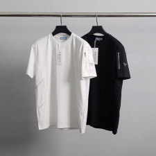 프라다 멀티 지퍼 라운드 반팔티