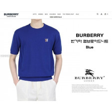 버버리 TB 배색 엠브로이드 반팔 니트