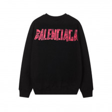 발렌시아가 빅 레드 폰트 라운드넥 맨투맨