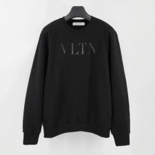 발렌티노 블랙 로고 맨투맨