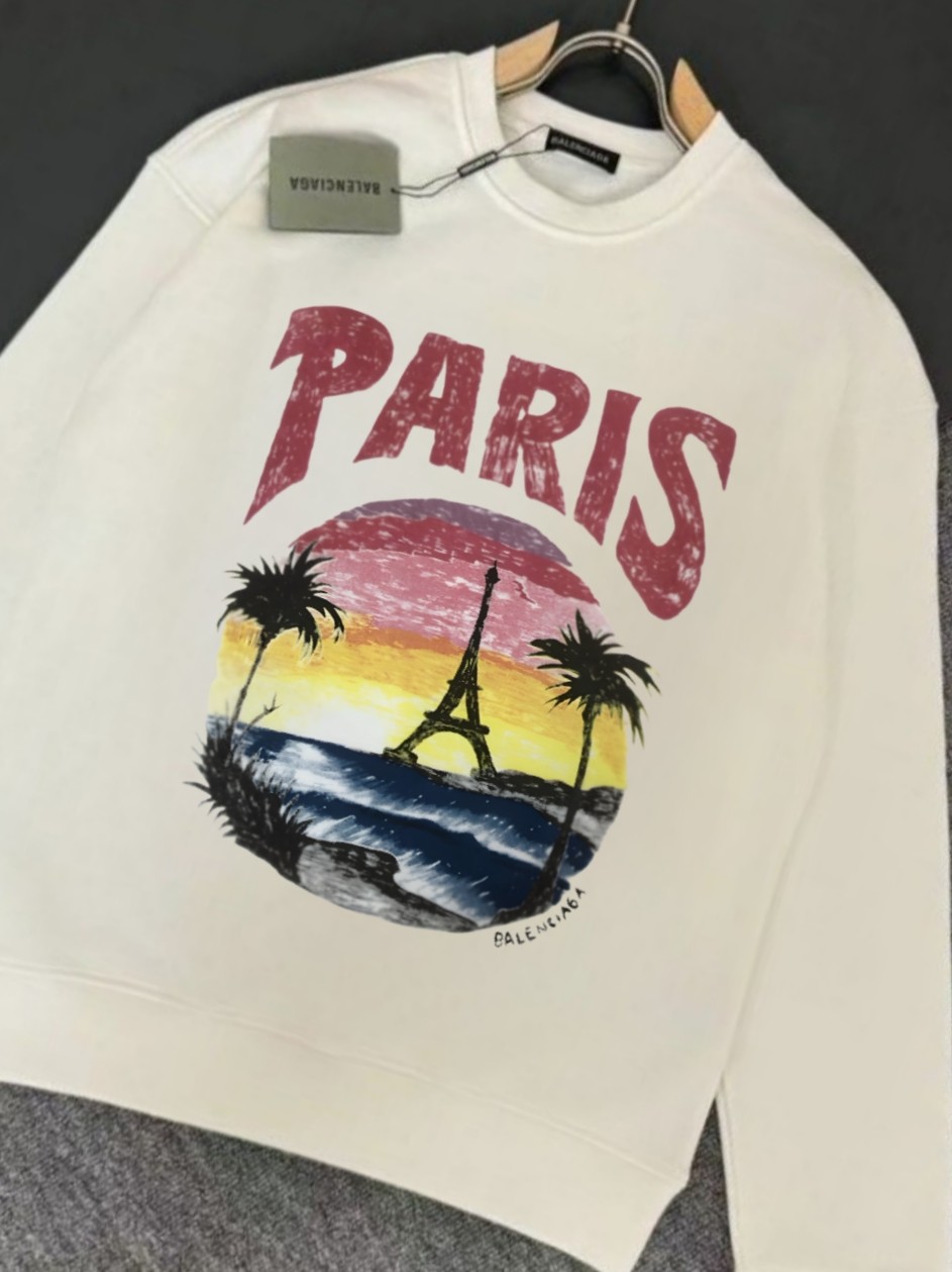 발렌시아가 석양의 에펠탑 맨투맨