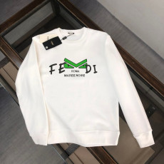 펜디 그린 아이즈 레터링 로고 맨투맨