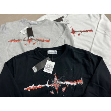 스톤아일랜드 레드 배색 슈퍼문 맨투맨