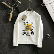 버버리 옐로우기사 레터링 맨투맨