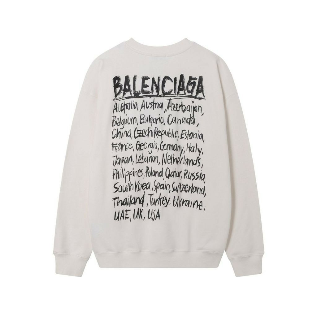 발렌시아가 A33 레터링 로고 맨투맨