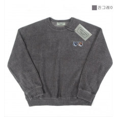 메종키츠네 더블 여우 벨루아 니트 맨투맨