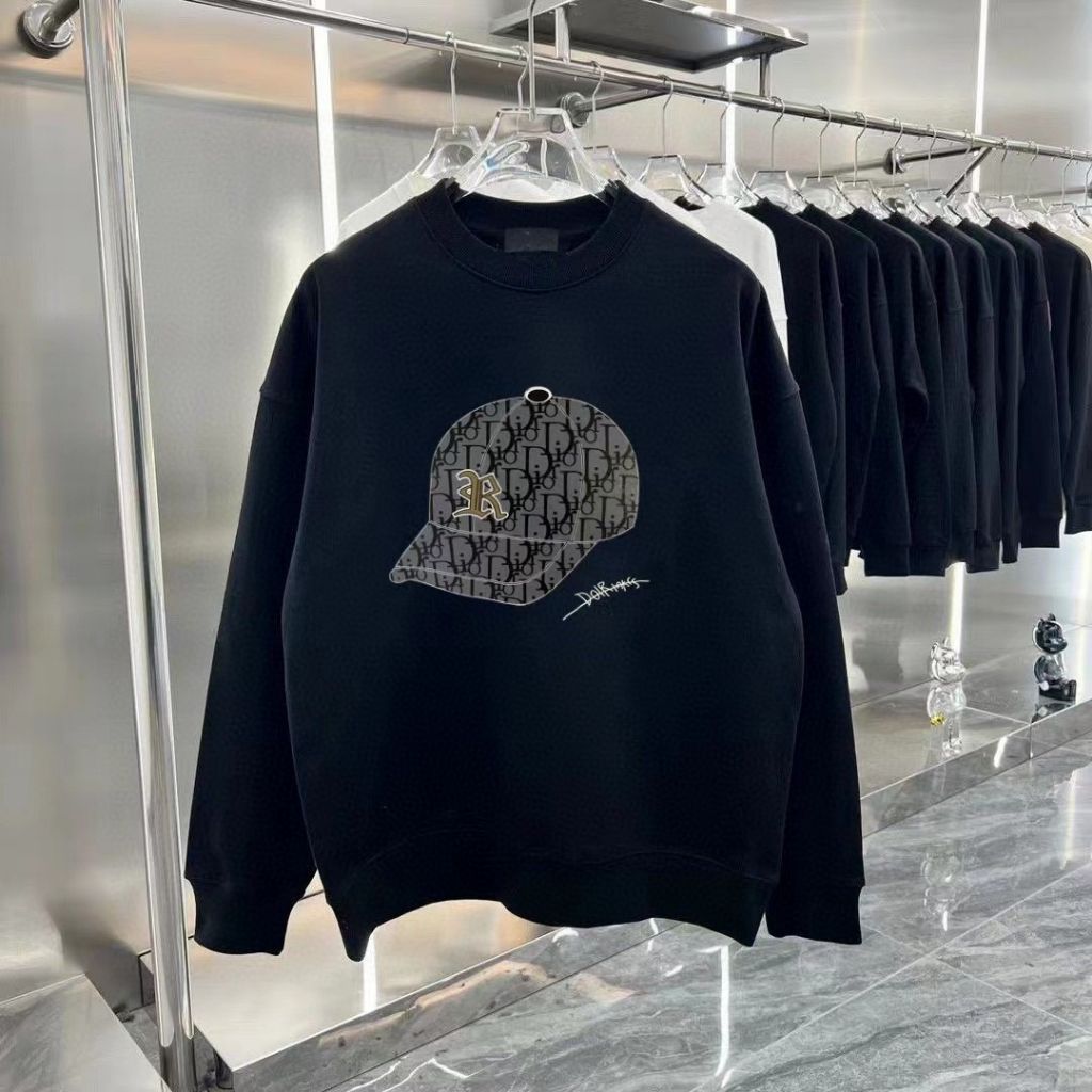 디올 오블리크 볼캡 맨투맨