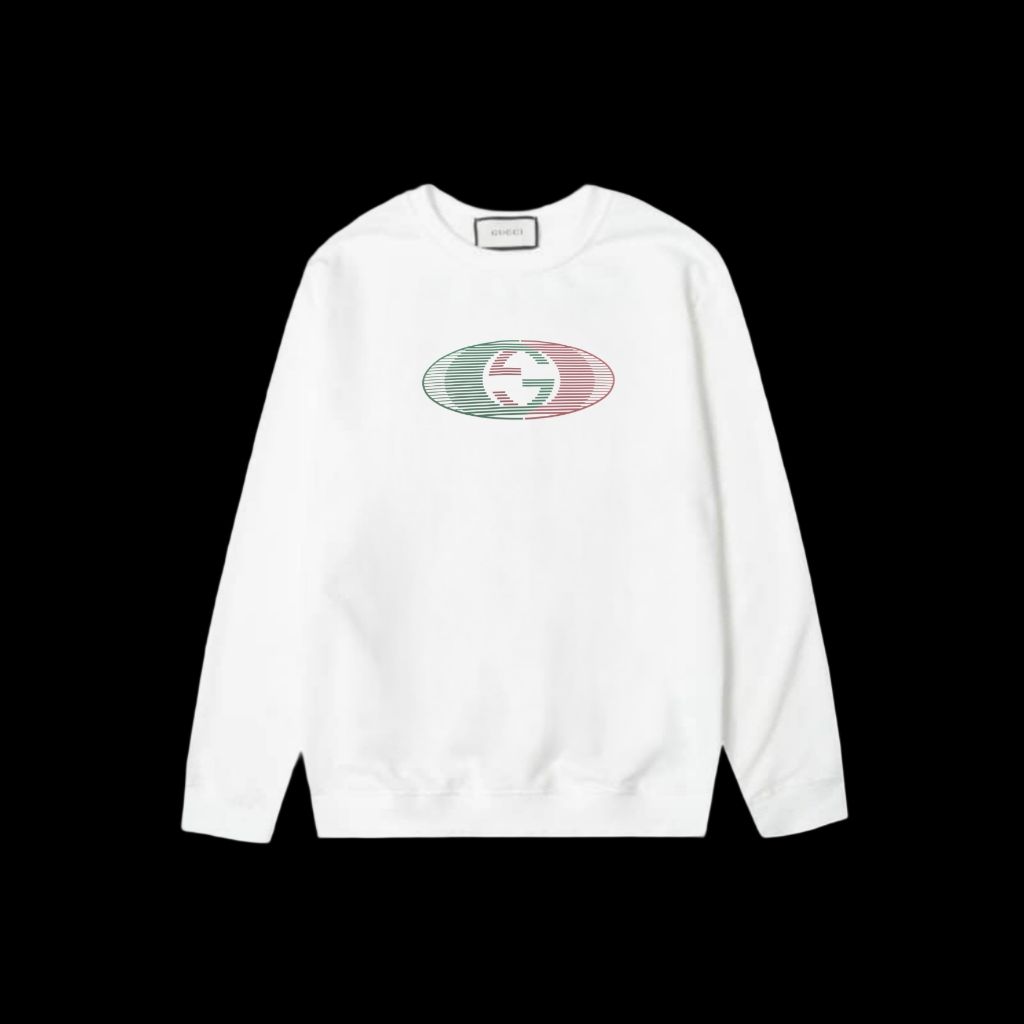 구찌 타원형 로고 맨투맨