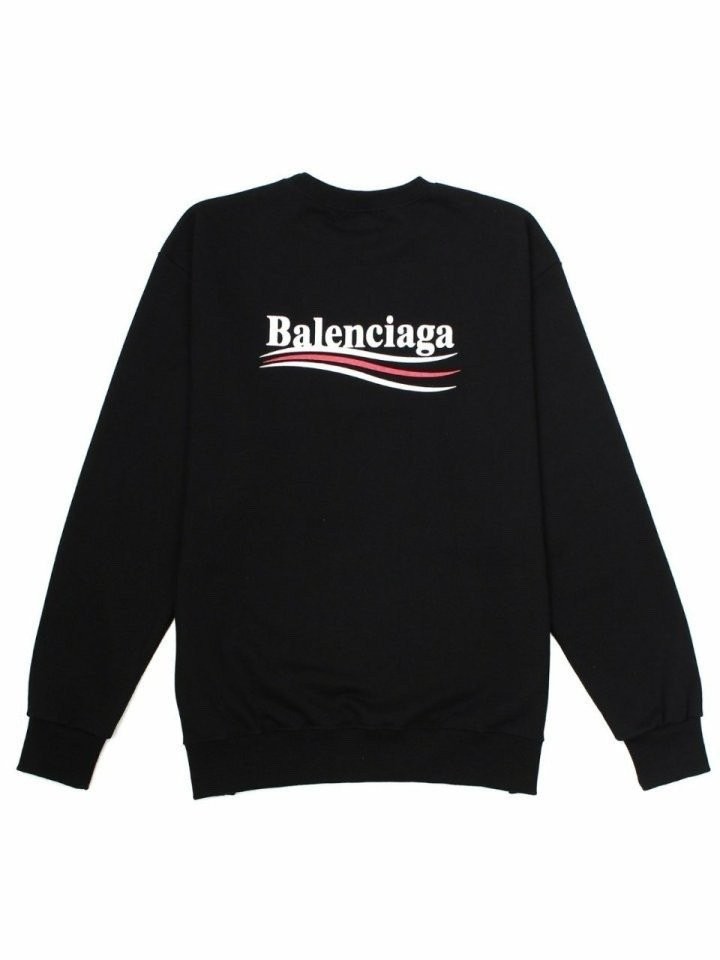 발렌시아가 웨이브로고 맨투맨