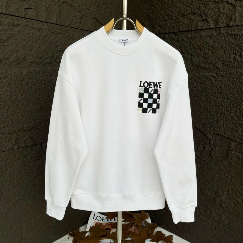 로에베 체커 보드 스웨트 맨투맨