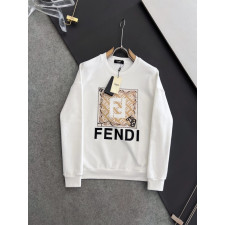 펜디 더블 F 스퀘어 로고 레터링 맨투맨