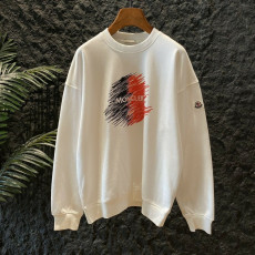 몽클레어 레드 페인팅 원형 맨투맨