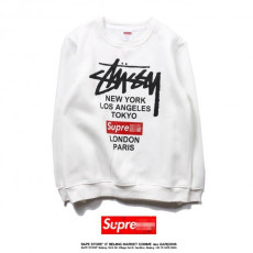 슈프림 X 스투시 콜라보 맨투맨