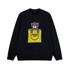 펜디 베어 그래픽 쇼핑백 맨투맨