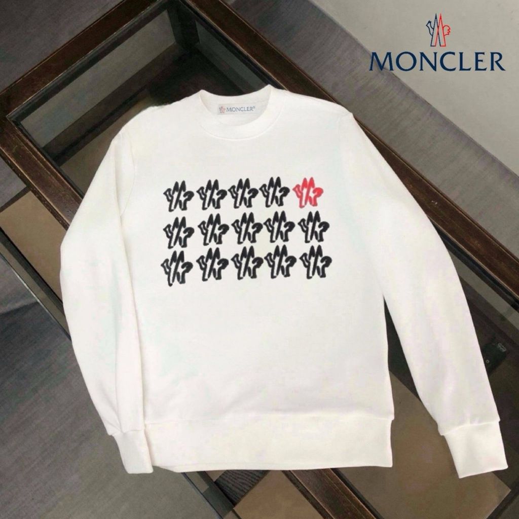 몽클레어 헬로 로고 맨투맨