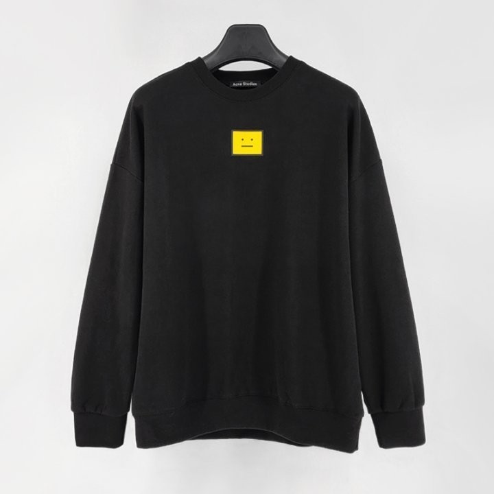 아크네 옐로우 로고 맨투맨