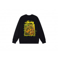 스투시 플로럴 웨이브 레터링 프린트 맨투맨