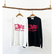 메종마르지엘라 MM6 레드 로고 맨투맨