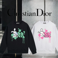 디올 레빗 프린팅 페인트 맨투맨