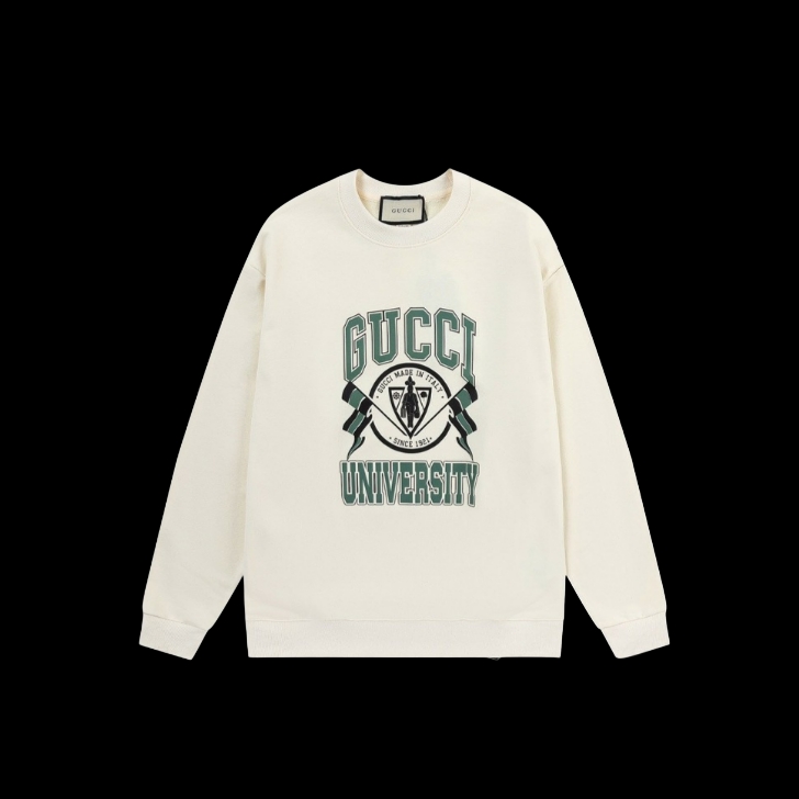 구찌 그린 깃발 로고 맨투맨