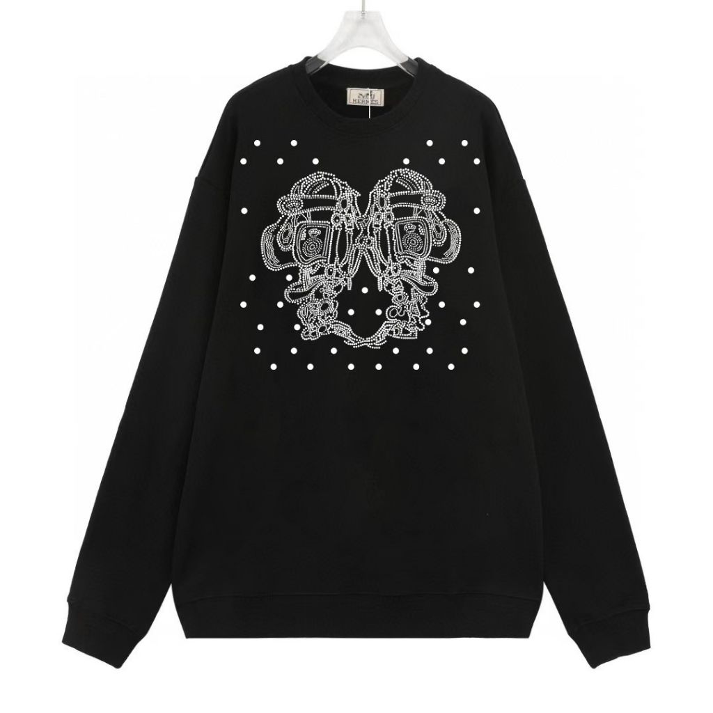 에르메스 더블 문양 로고 맨투맨