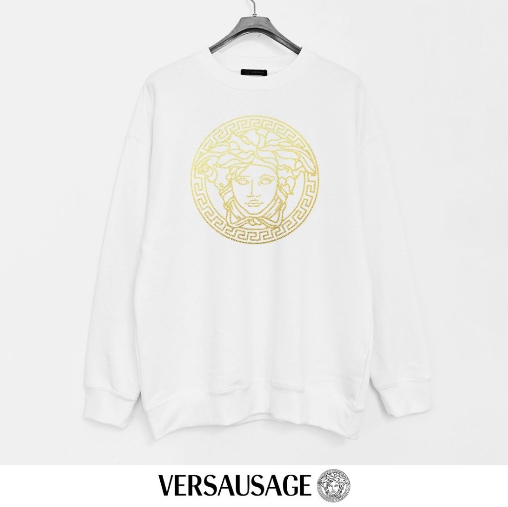 베르사체 골드 로고 맨투맨