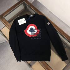 몽클레어 빅원형 배색 3선 폰트 맨투맨