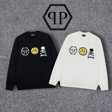 필립플레인 스마일 캐릭터 로고 맨투맨