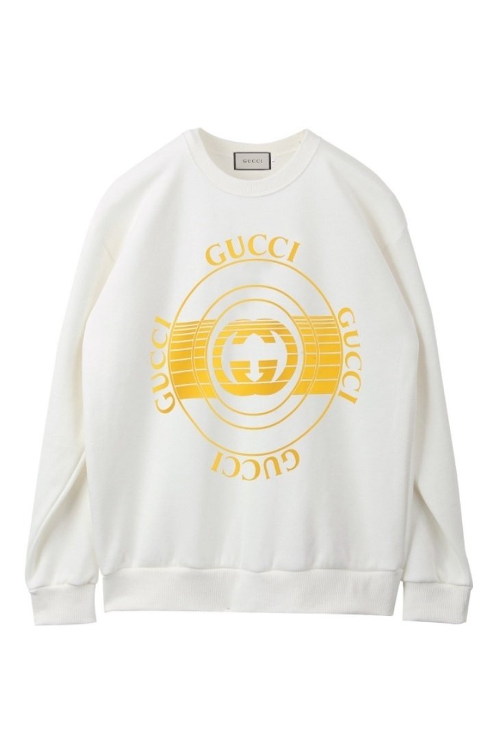 구찌 옐로우 더스트 빅로고 맨투맨