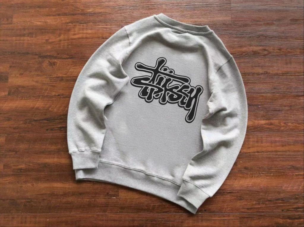 스투시 그래피티 문양 로고 맨투맨