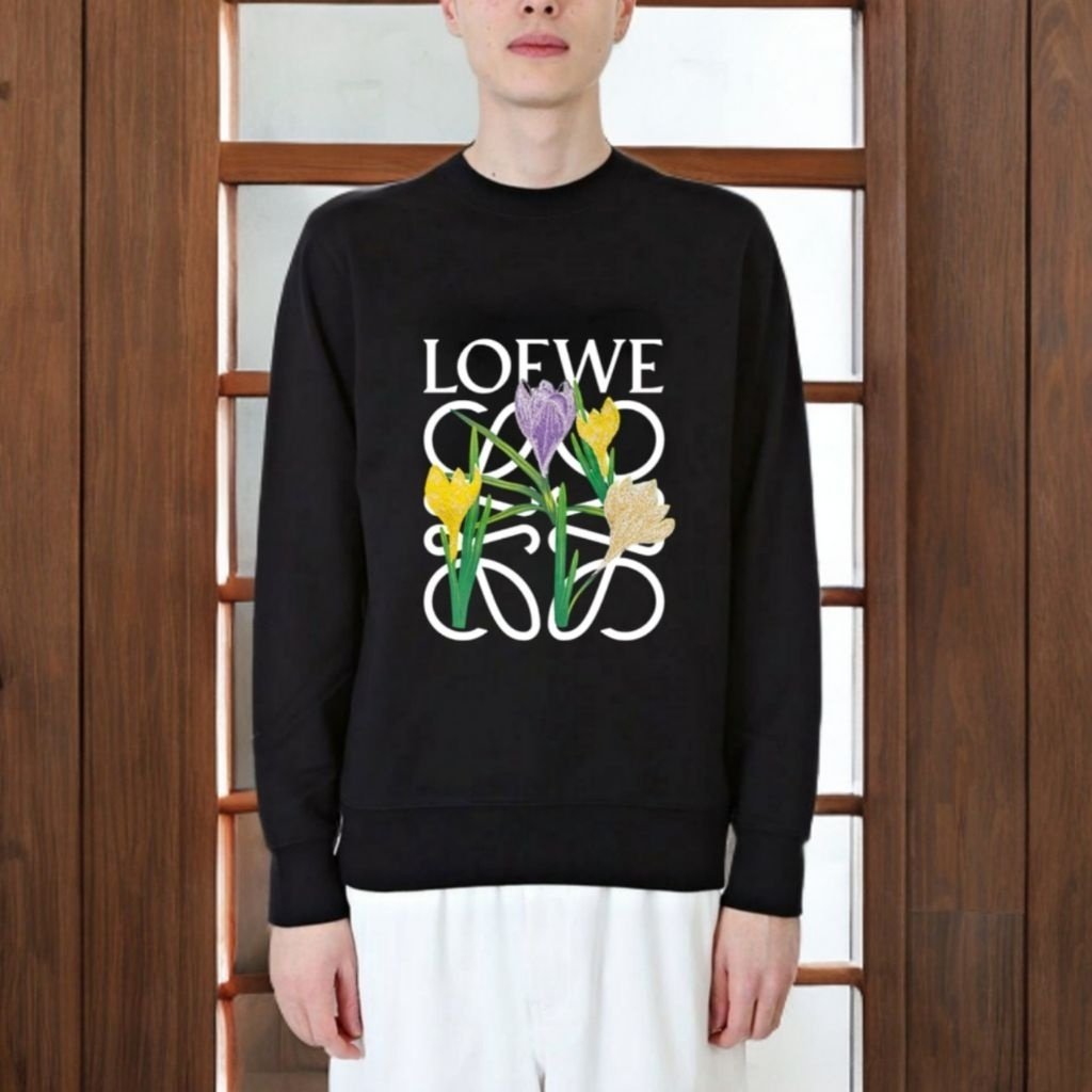 로에베 튤립 플라워 맨투맨