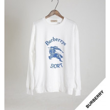 버버리 로고 플로킹 맨투맨