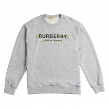 버버리 투톤 골드 나염 맨투맨