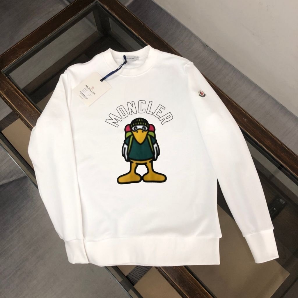 몽클레어 로고 패치 몬덕 프린트 맨투맨