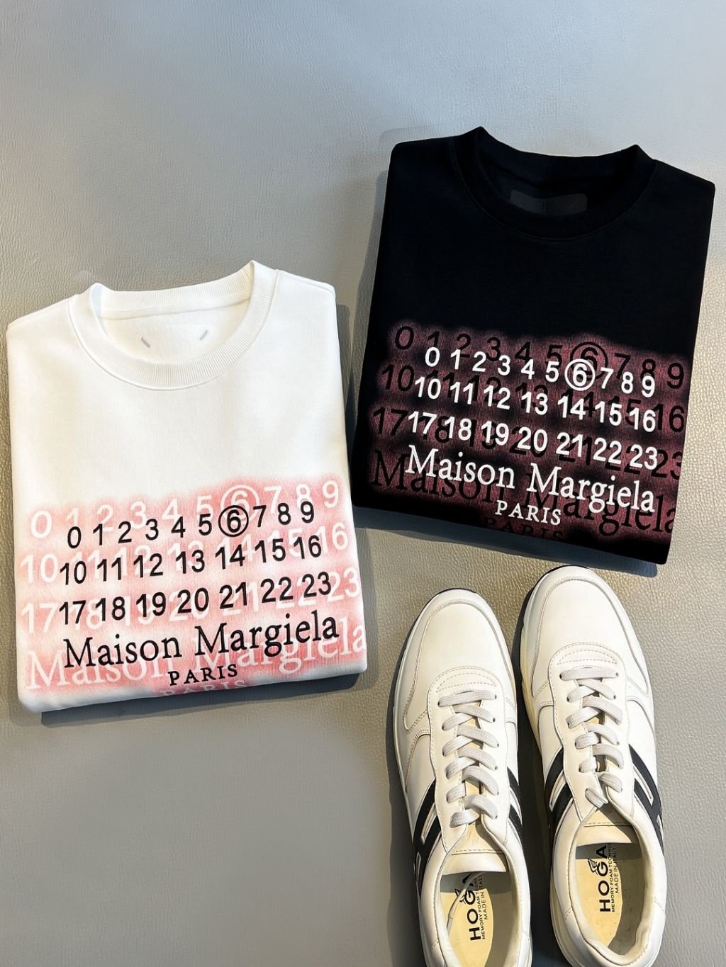 메종마르지엘라 핑크탑 맨투맨