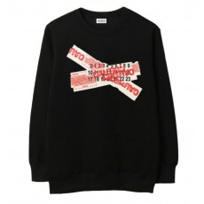 메종마르지엘라 레드 테이핑 맨투맨