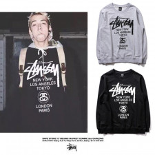 스투시 월드투어 베이직 로고 맨투맨